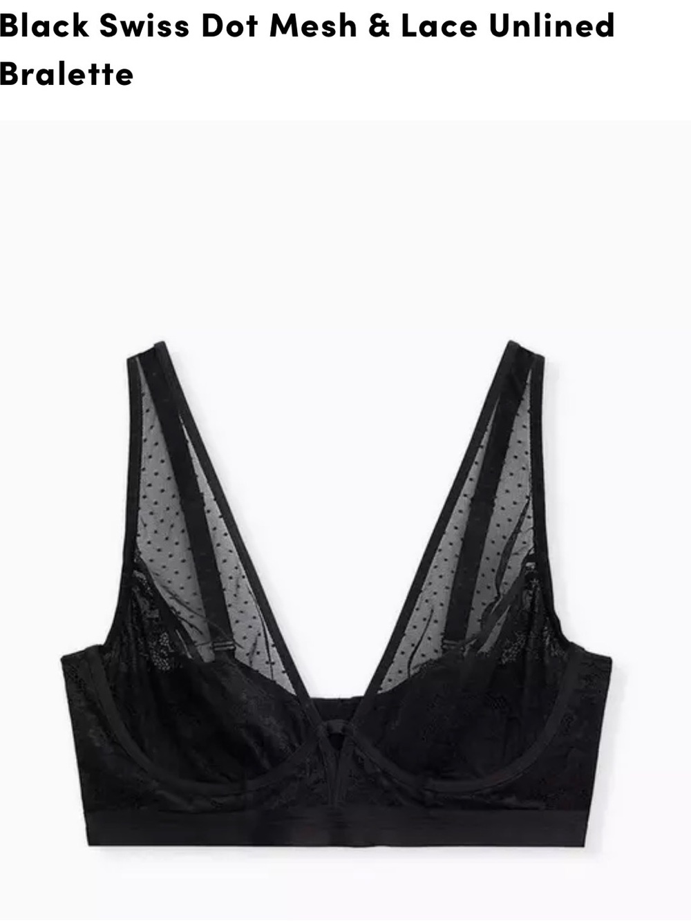Black Sheer Lace Bralette - Women Intimates & Sleepwear